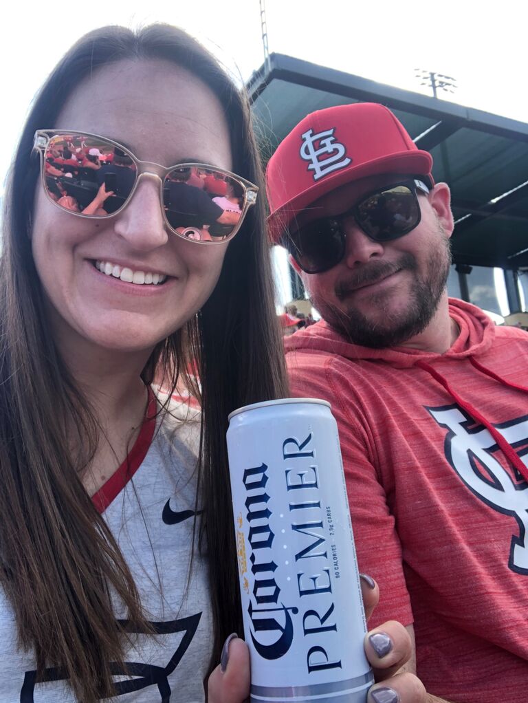 Our first vacation - Cardinals Spring training game! One of the many STL sporting events we’ve attended! ⚾️⚽️🏒🏈