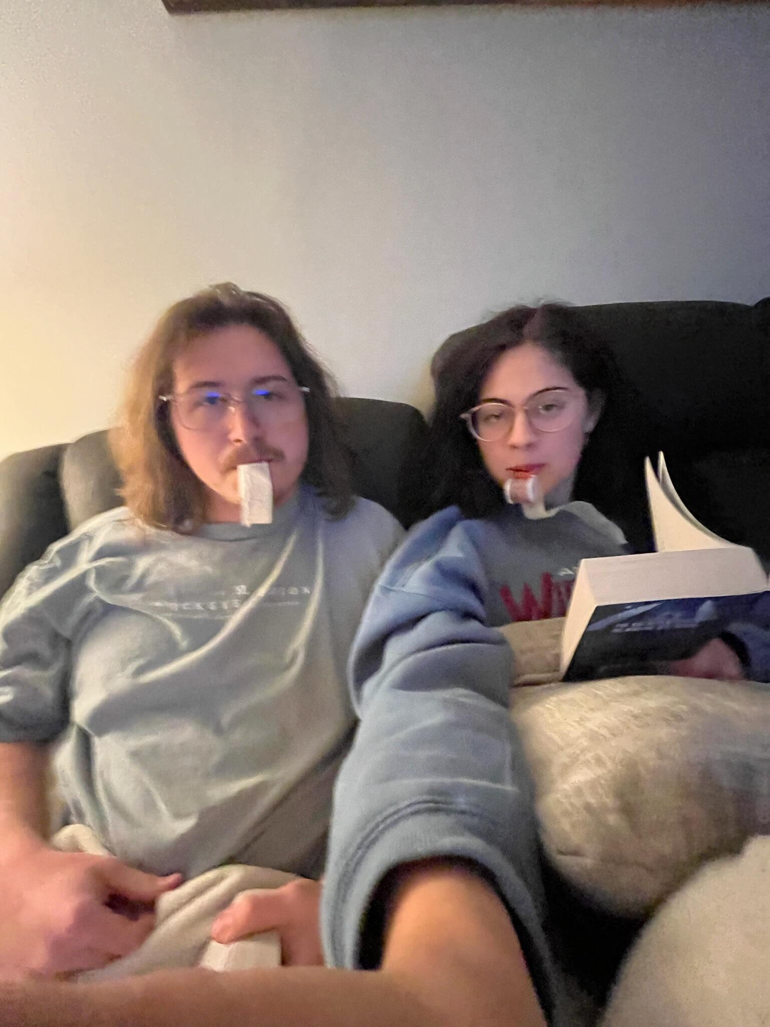Another attempt of Kobe making Sloane try to read his fantasy books 