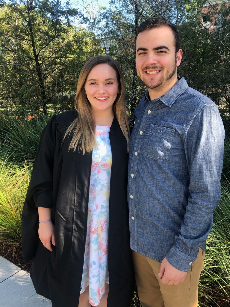 Danielle graduates with her master's degree