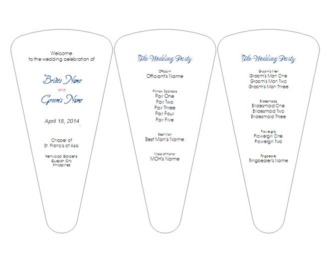 Diy Wedding Fan Template For Your Needs