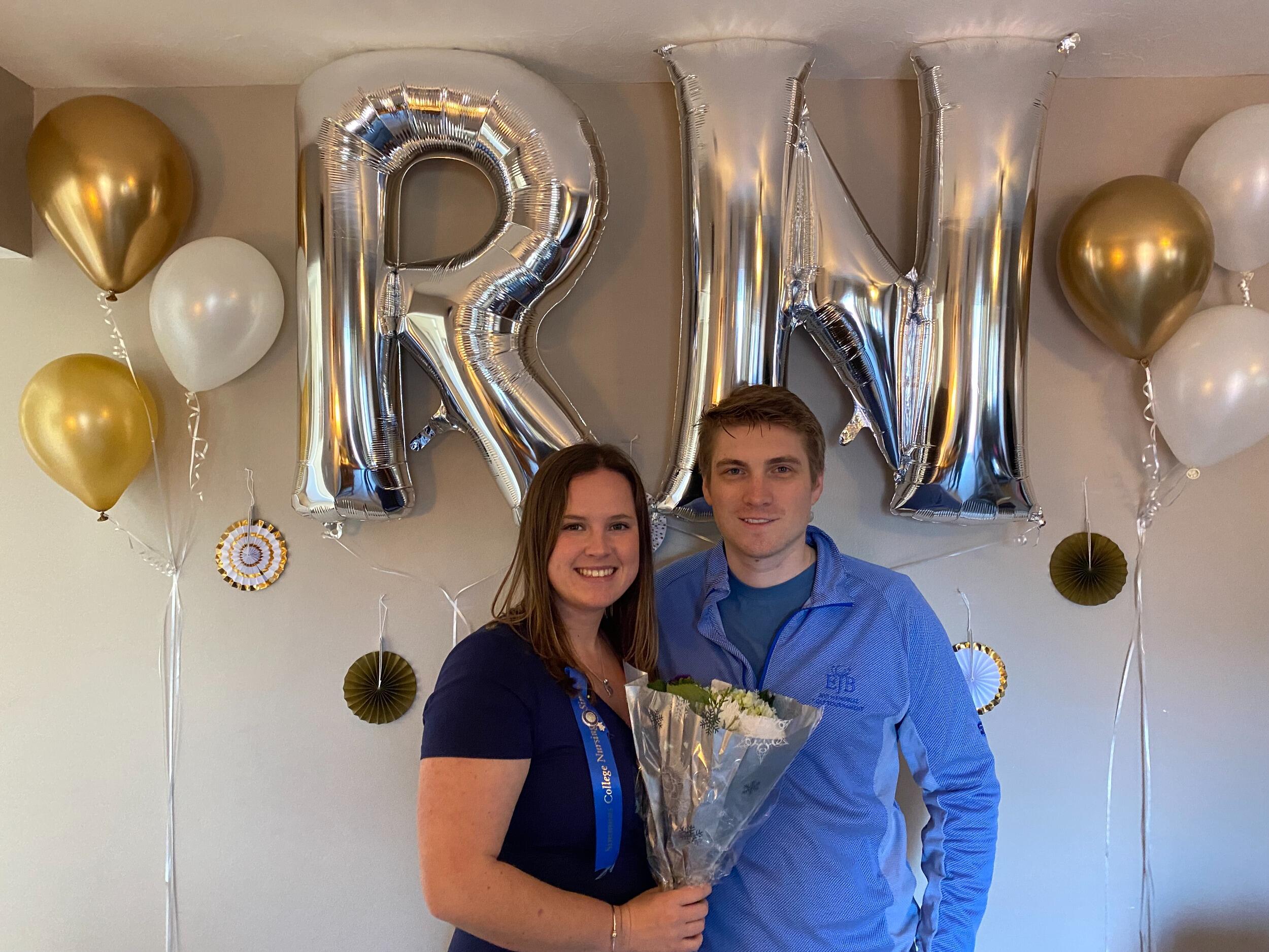 Ally's graduation from nursing school