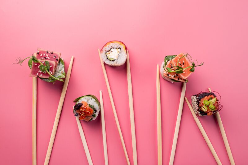 Hello Kitty party idea: sushi bar