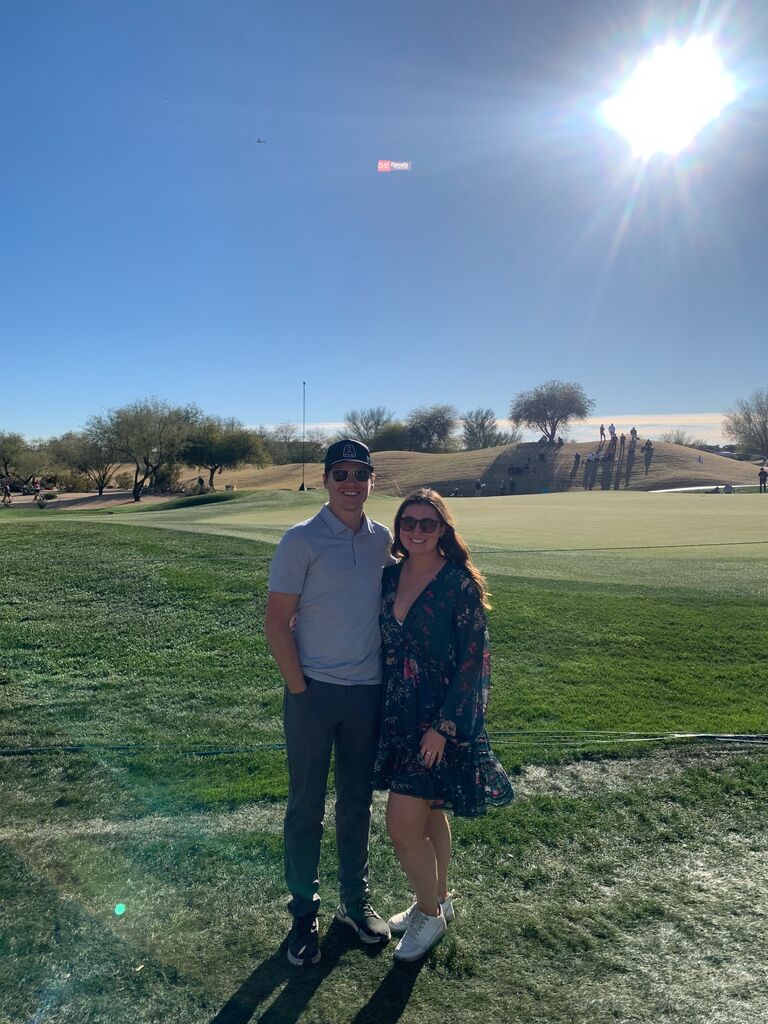 First of many golf events together