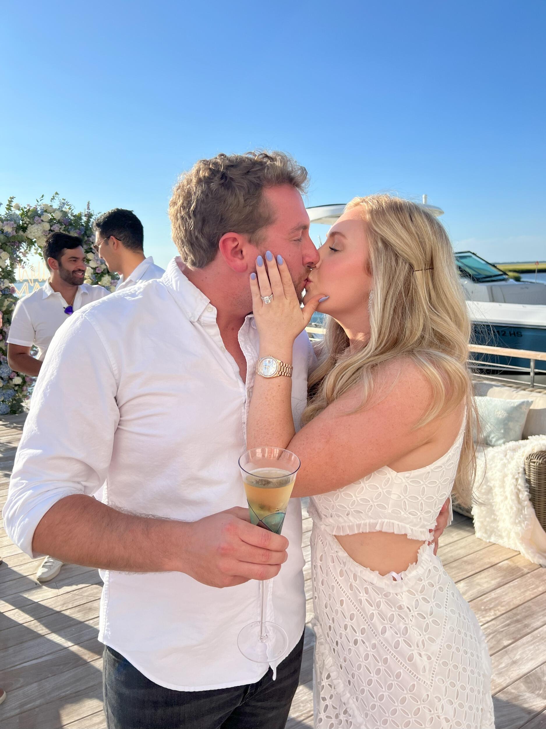 Engaged! Andrew planned a lovely engagement in their favorite place- the Mauch's beach house in Avalon, New Jersey. Friends and family traveled from all over the country to celebrate.