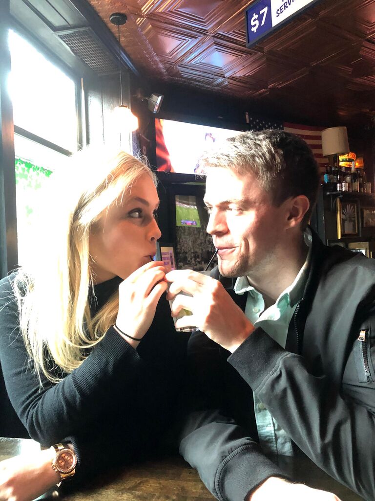 Our first St. Patty's (slash Shannon's 30th birthday party) together! Luckily the celebration was this date because one week later....COVID.