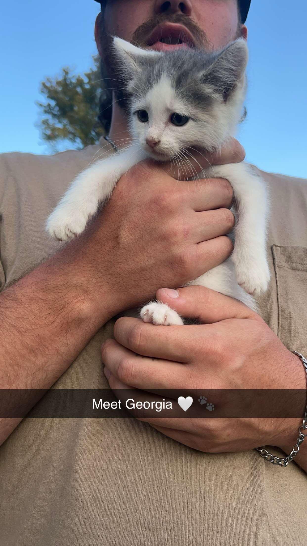 The day we got our sweet Georgia. 
