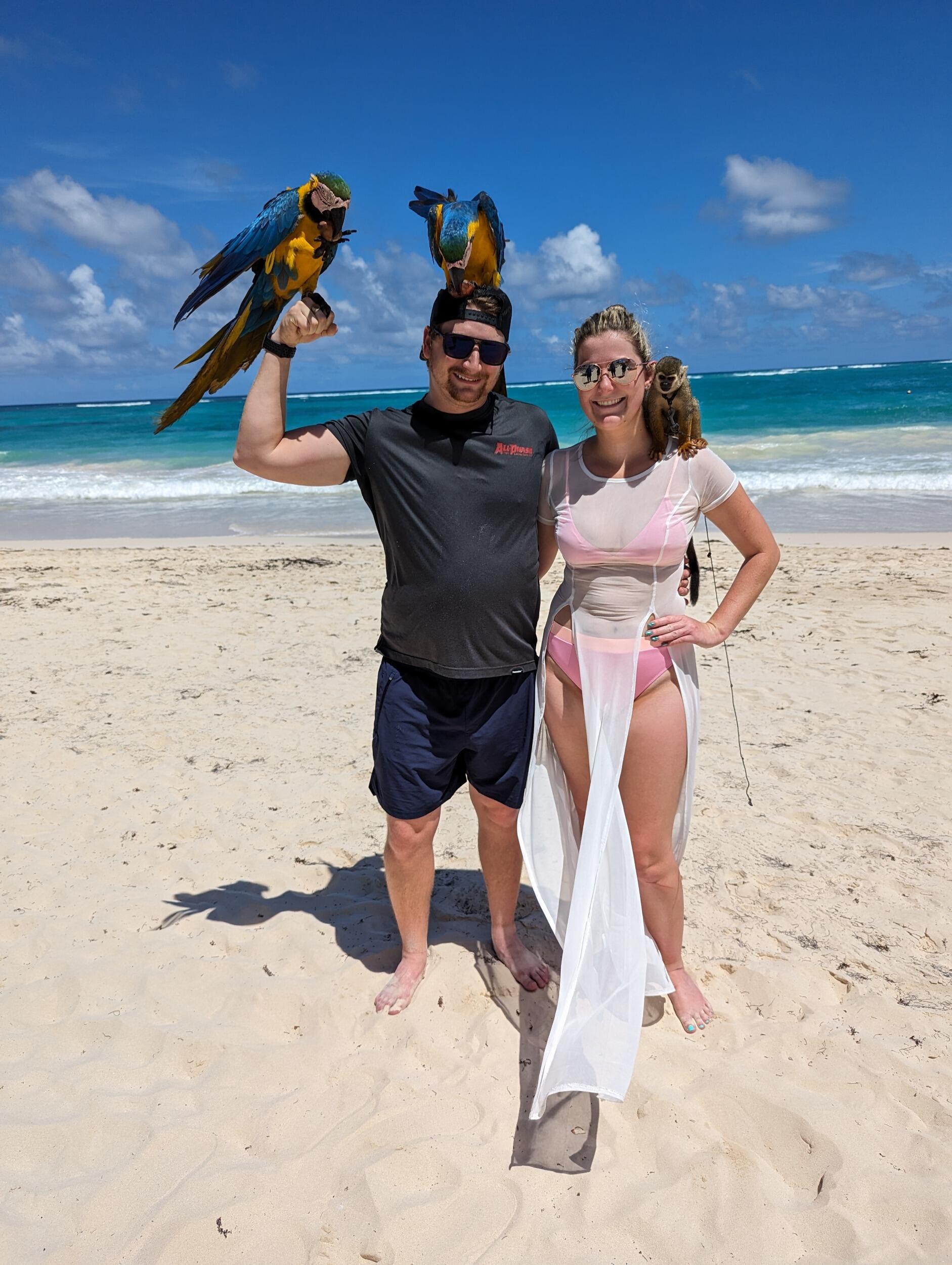 Jared and Hannah's first international vacation in Punta Cana, Dominican Republic. 