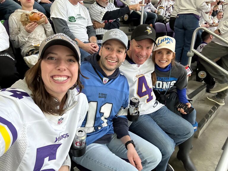 We both picked our #2 teams. Looking forward to bringing our families together for a night to remember! See you soon!