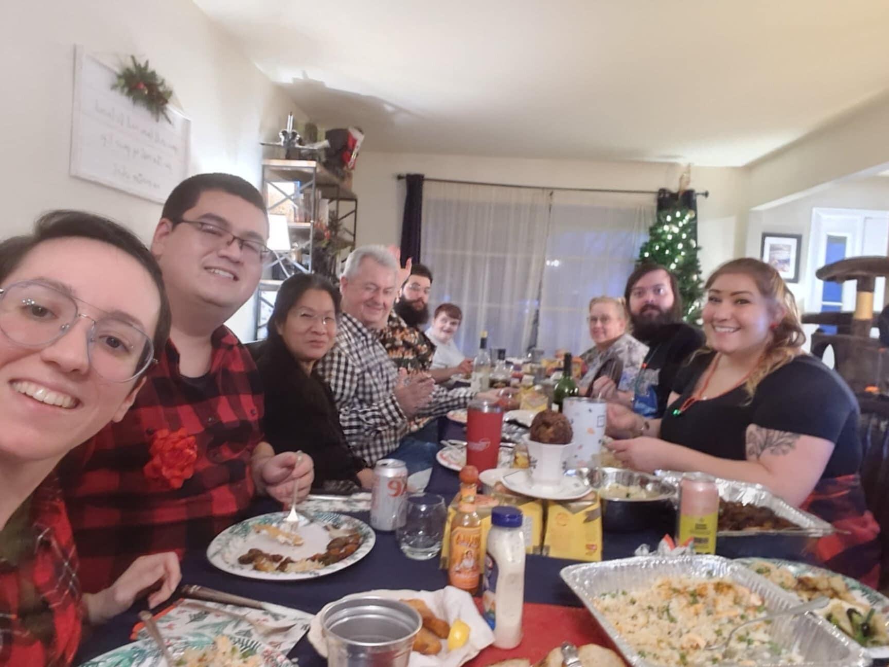 One big family Christmas Dinner!