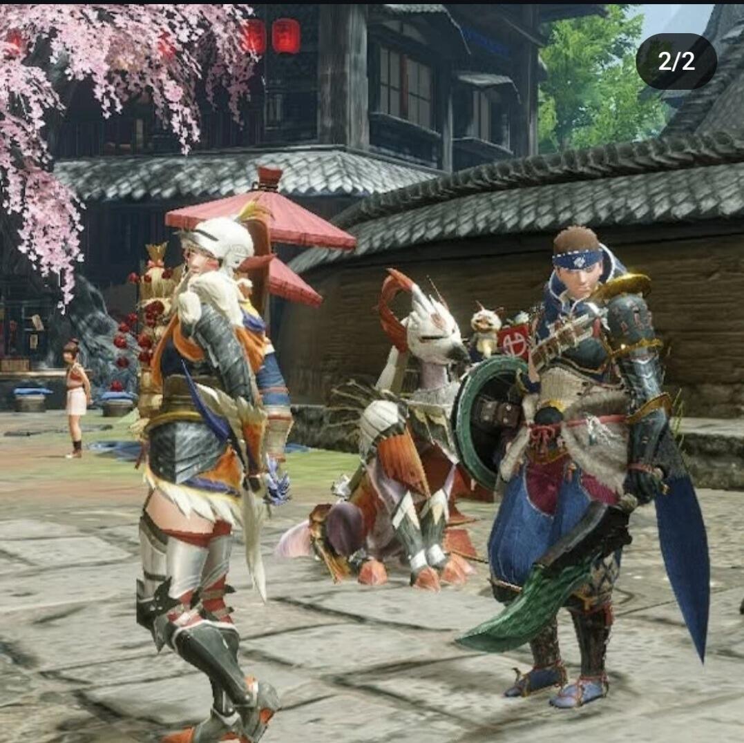 Virtual dates comprised of playing video games together such as Monster Hunter!
