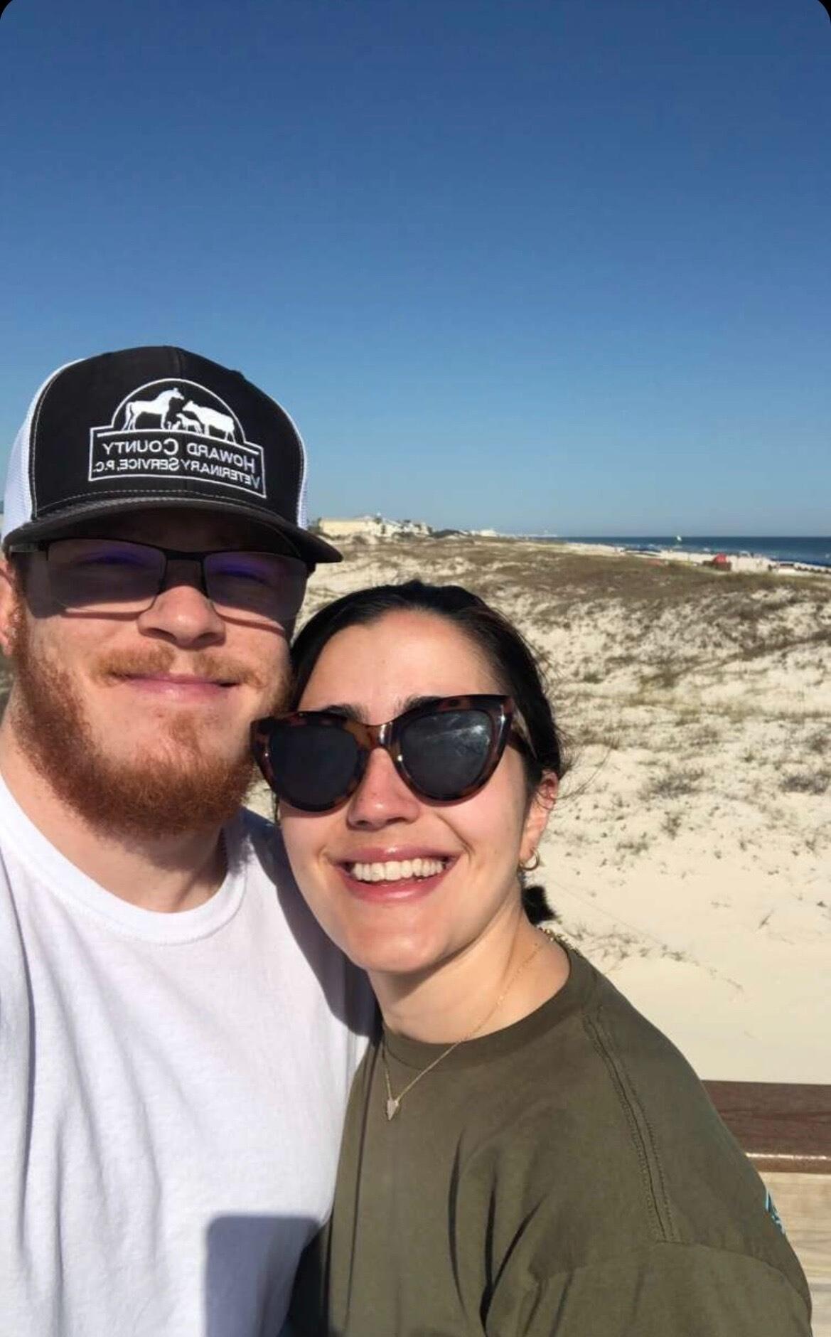 Jacob and Kassidy go to the Alabama beach together (and friends Jordan and Jack). At this point, they both live in Iowa.