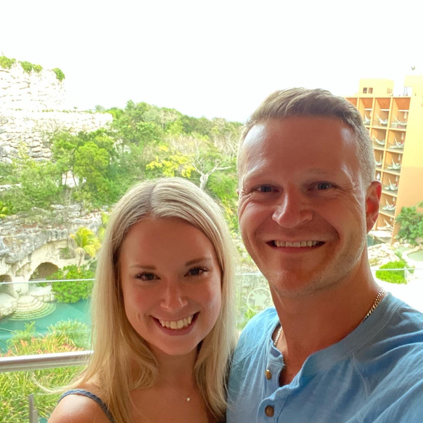 Our trip to Cancun. Little did I know he was going to propose! 