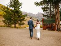 Fall wedding Colorado mountains