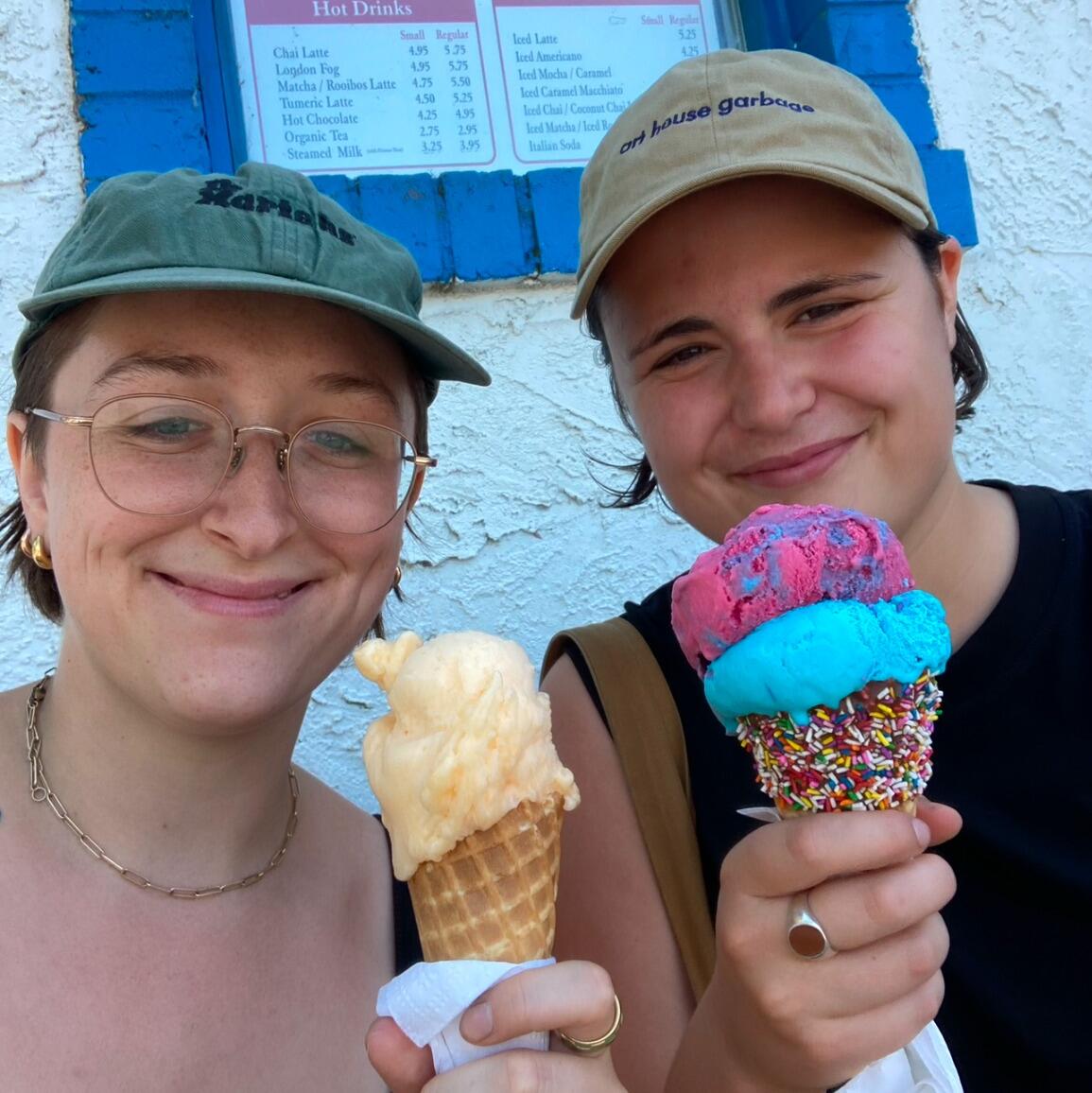 ice cream in Harrison (did you know Marianne's favourite flavour is cotton candy and birthday cake)