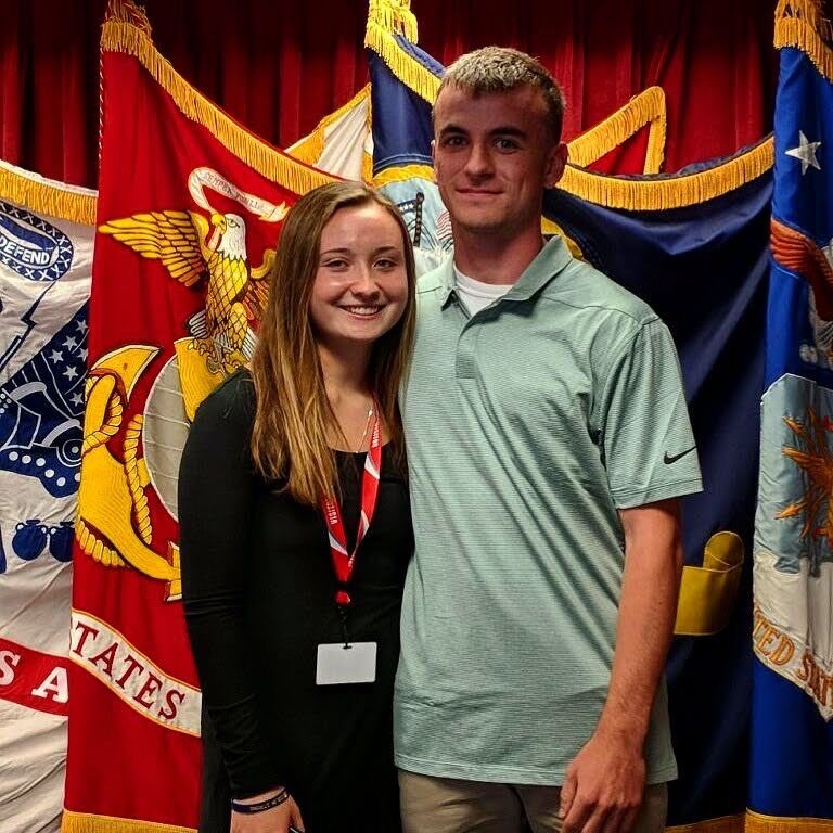 Emmett gets sworn into the U.S. Army National Guard