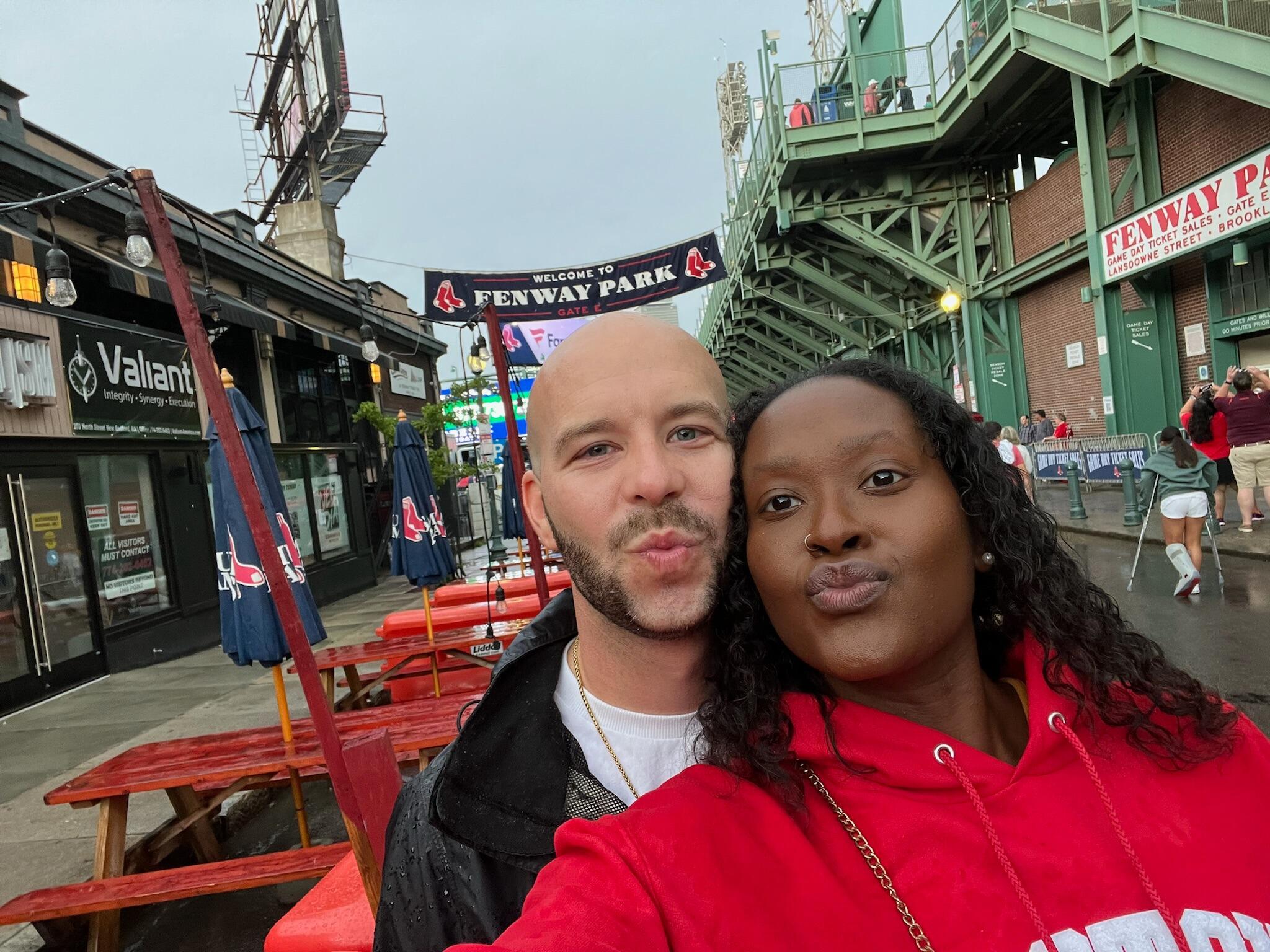 Matthews first time at Fenway Park