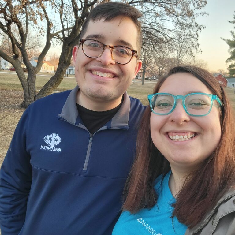 Our first "official" date! We went to a fish fry, got matching sweatshirts, watched the sunset at a park, and shared lots of laughs. :)