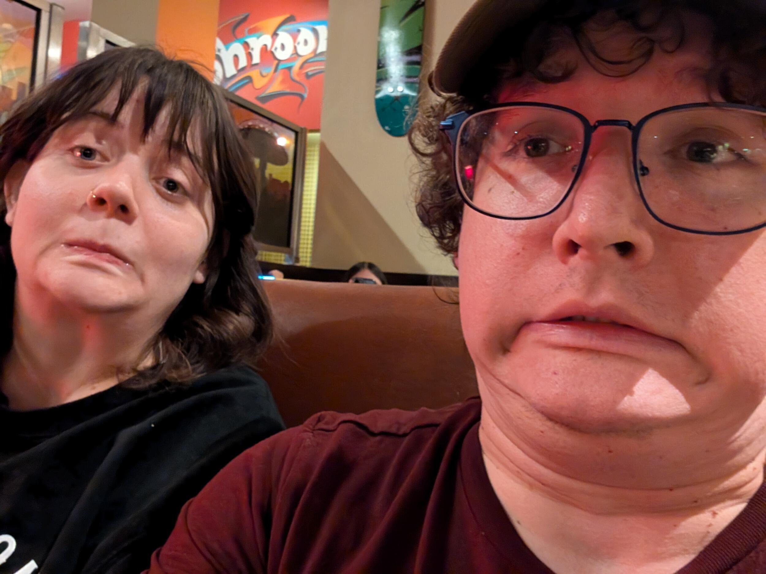 Always happy to goof off together
