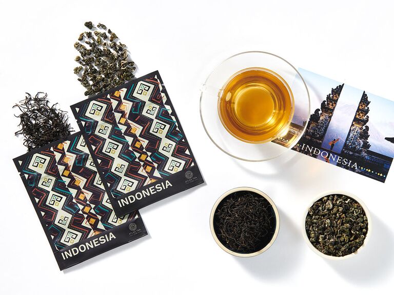 Gourmet loose leaf tea subscription with tasting notes thank-you gift
