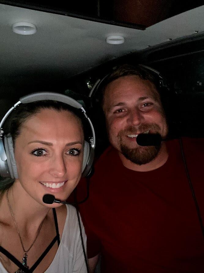 First date... first flight together! 