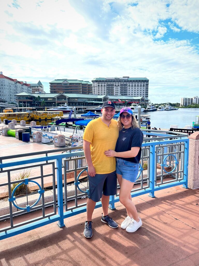 Kyle and Leanne went on their first vacation to Tampa Bay, Florida to celebrate Kyle's 28th birthday. This trip also included Leanne's first ever football game where they saw the Buccaneers!