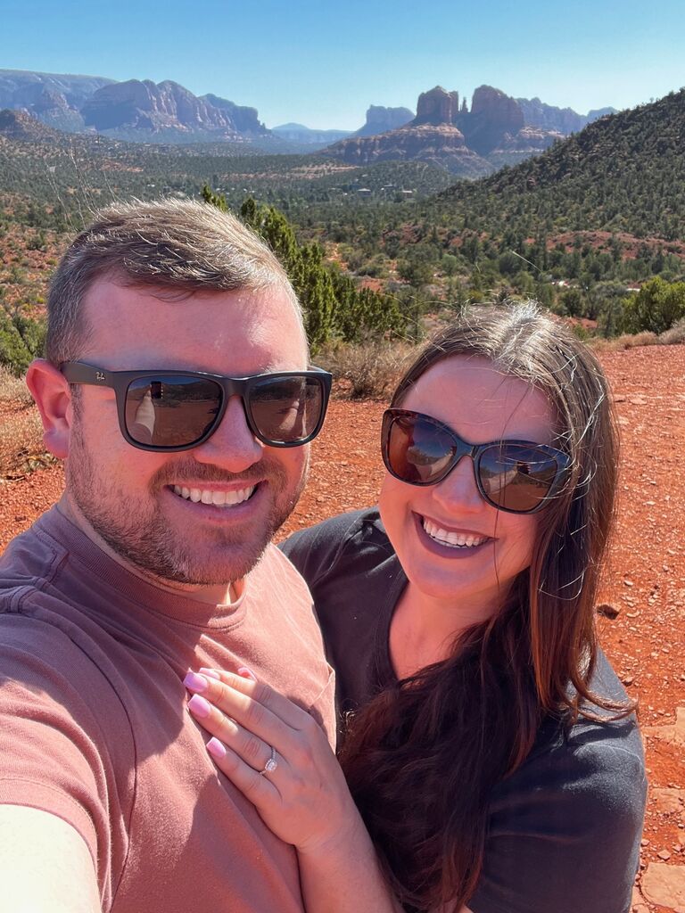 Kristina said yes in Sedona, AZ!