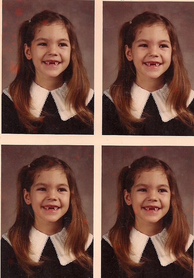 Angela in grade school at St. Joseph's in Wauwatosa, WI