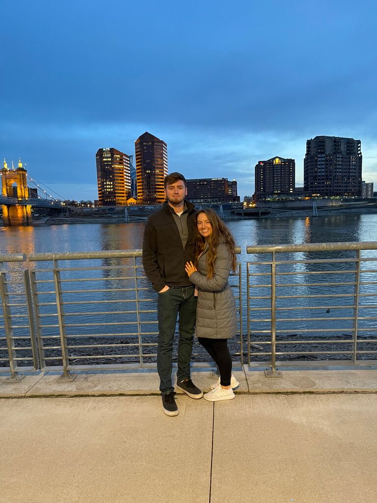 The day Daniel asked me to be his girlfriend. This was during our first road trip together, which was to Cincinnati, OH. 