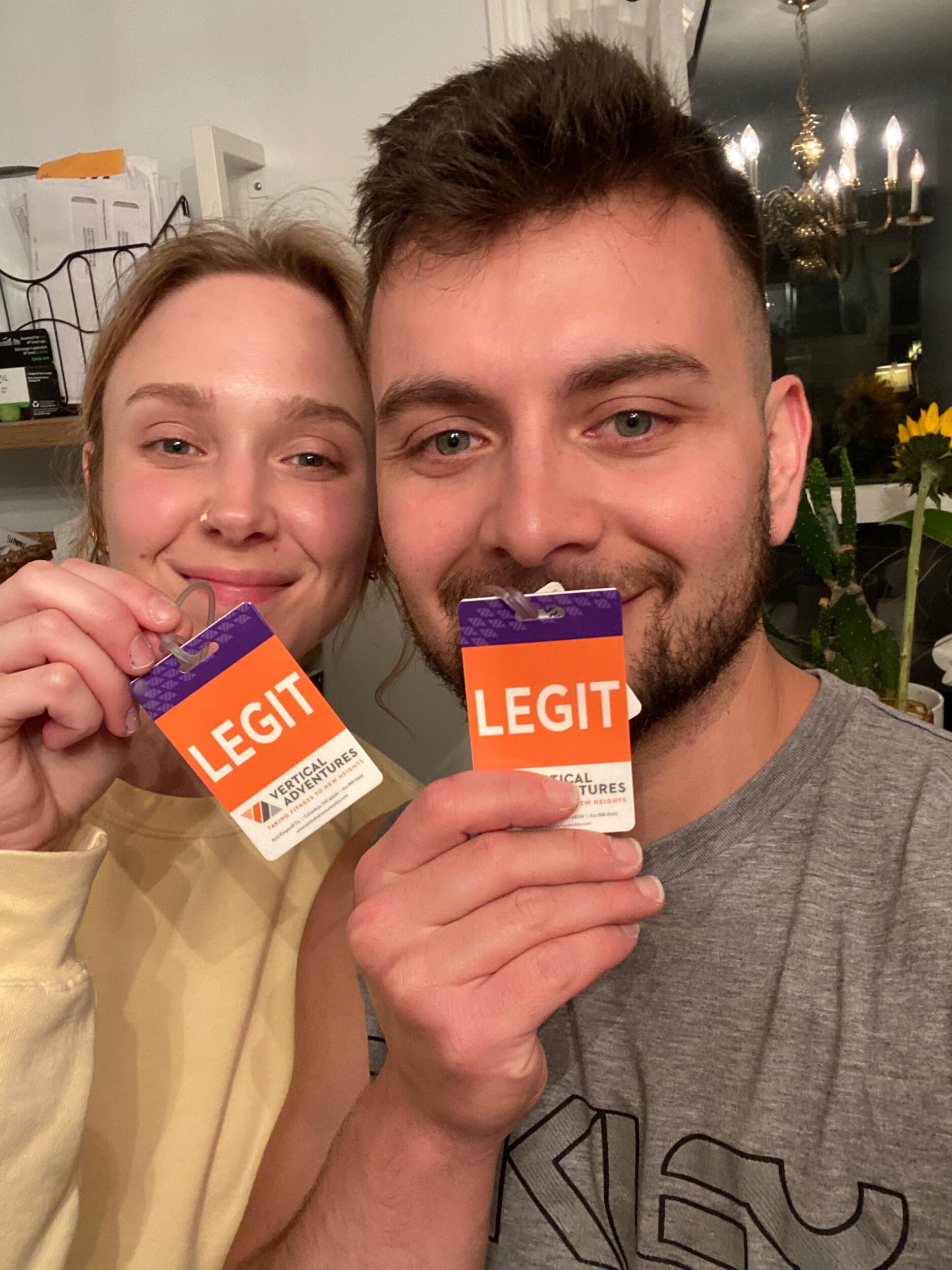 We became rock climbing lead certified! In other words, "legit" A fun new hobby we started together. 