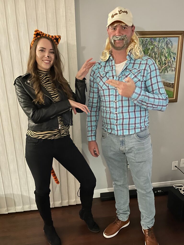 Our first Halloween together. It was only fitting to dress up as Tiger King.