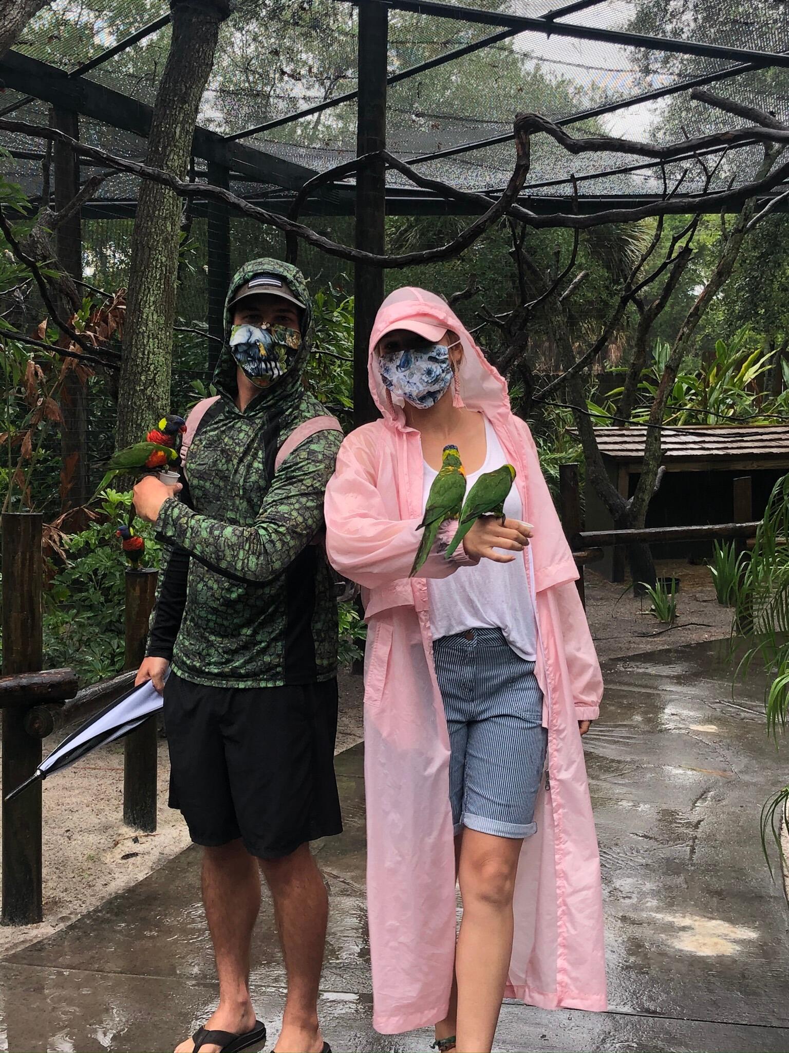 First time going to the zoo together! Ahh yes, good ol' masks! COVID wont keep these two from having fun and falling in love!