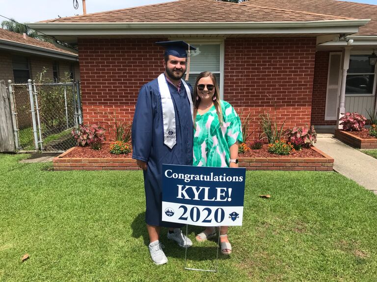 Kyle graduates college during COVID!