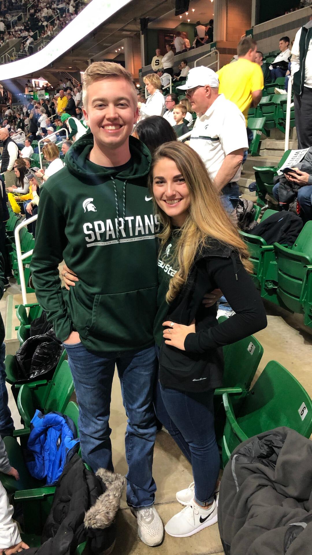 After two years of friendship, we  realized we had feelings for one another. These feelings felt like they hit us out of nowhere but we decided to go with it.