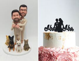 Same-sex cake topper