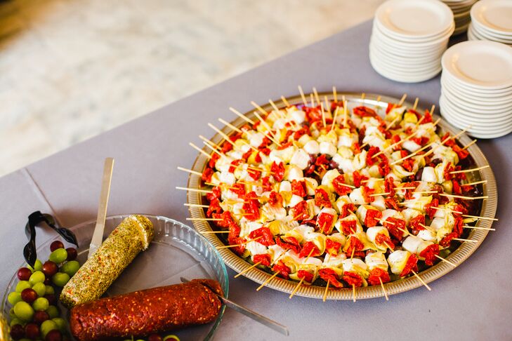 Meat and Cheese Appetizer Platter at Reception