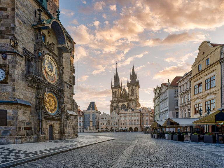 The romantic old town of Prague, Czech Republic