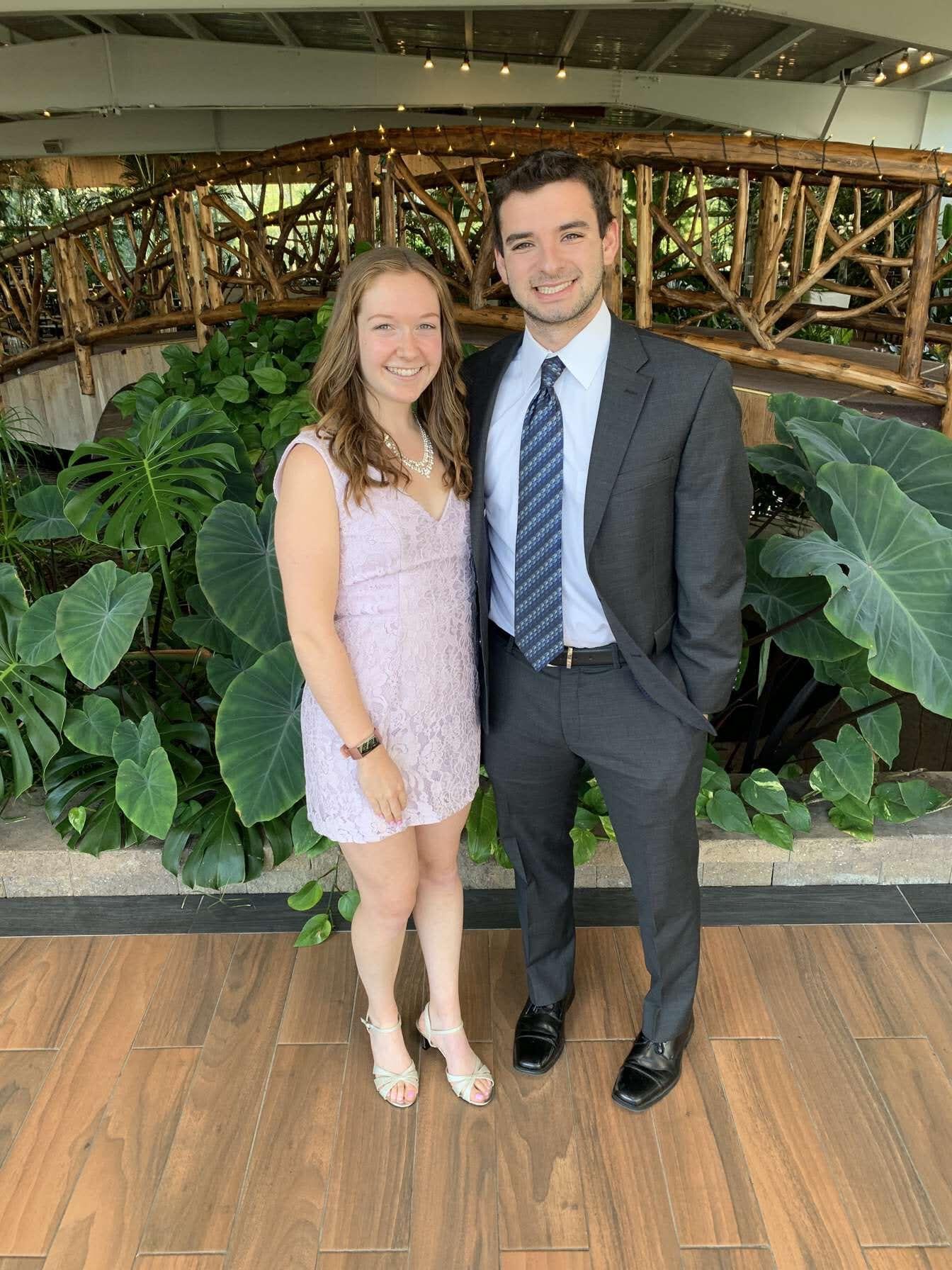 Casey and Brian go to their first wedding together.