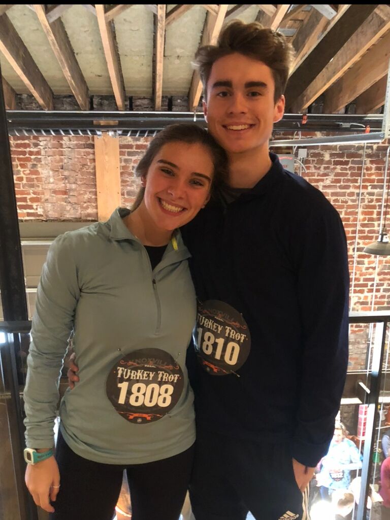 First of many Turkey Trots. We now meet every Thanksgiving to run a 5K!