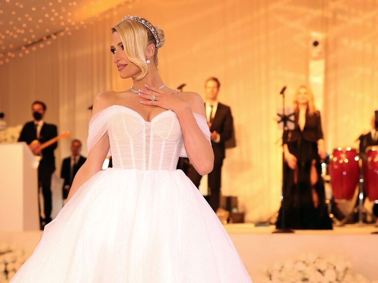 Paris Hilton on her wedding day