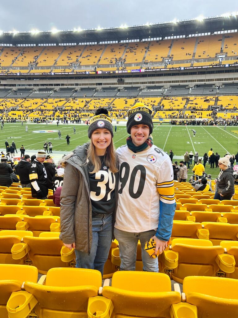 We visited Pittsburgh for the first time together and attended our first Steelers game