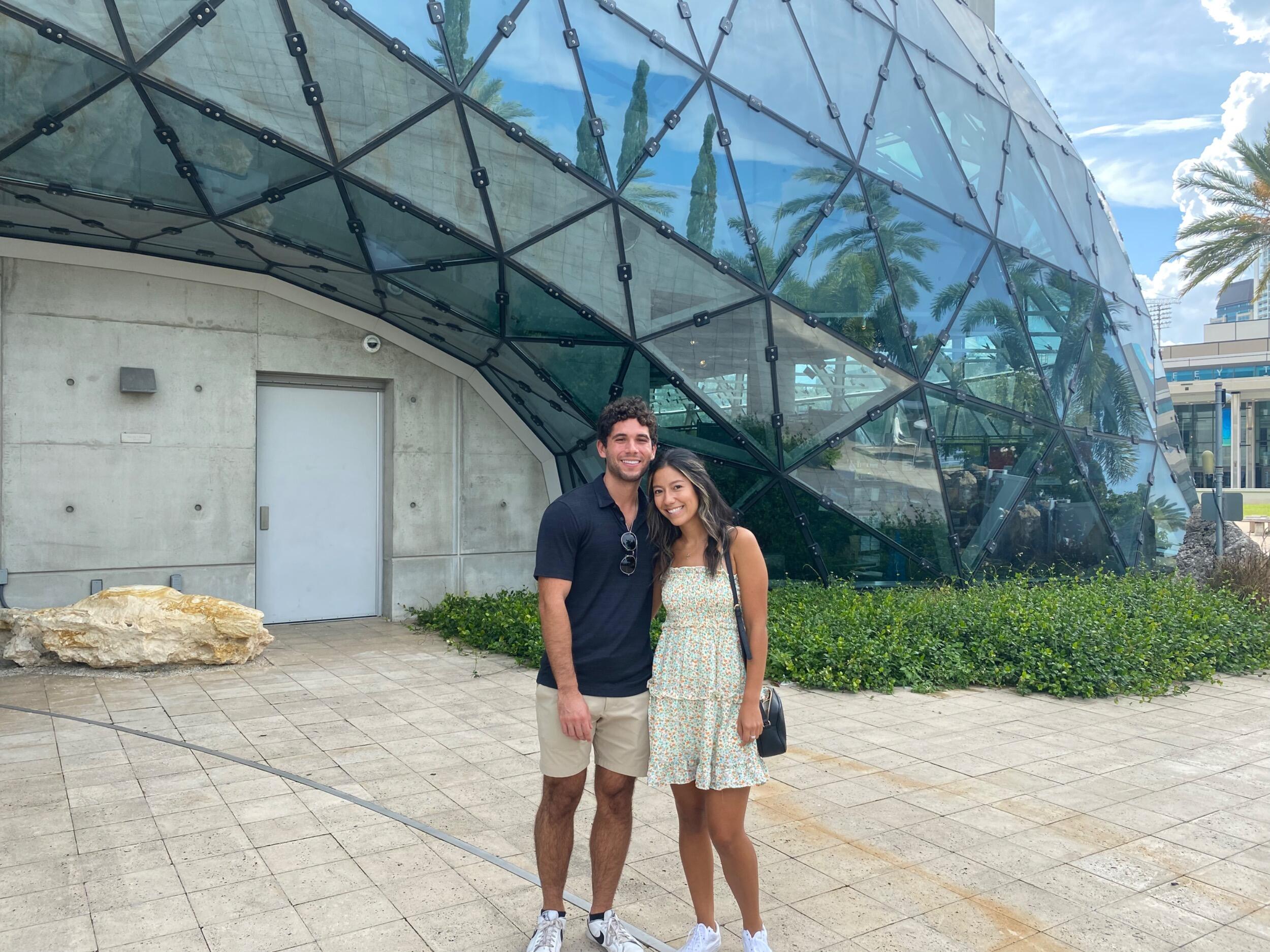On our 3rd date, we explored the Dali Museum and took our first photo together. 