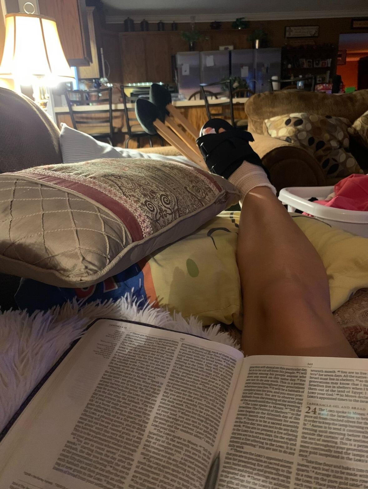 On this day, I had surgery on my foot so I was bed bound for the next 6 weeks!