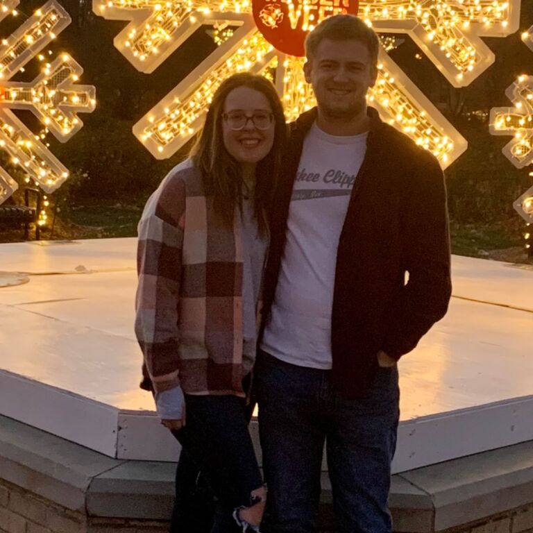 We moved into our first apartment together in Ankeny, unfortunately no photos from our first apartment together. 
