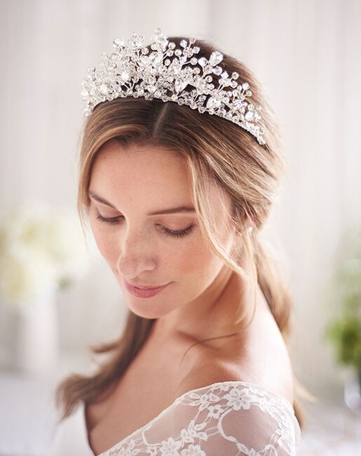 Dareth Colburn Bliss Swarovski Crystal Tiara (TI-3299) Wedding Tiara ...