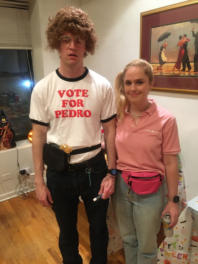 Our (not first, but) best Halloween costume yet! (Napoleon Dynamite & Deb)
