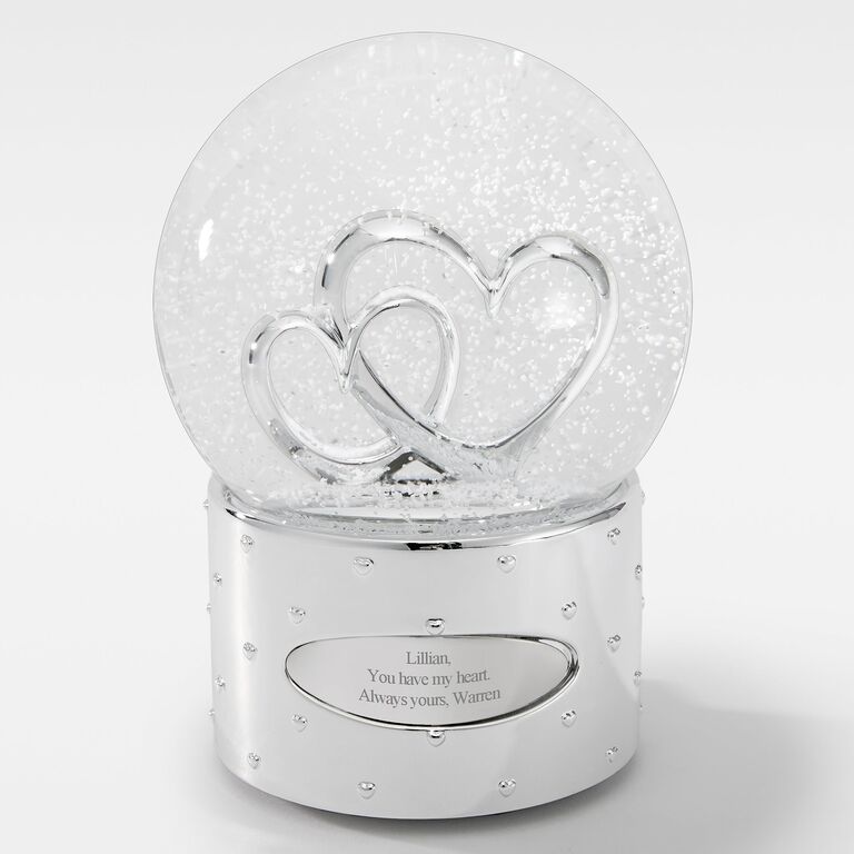 Engraved snow globe
