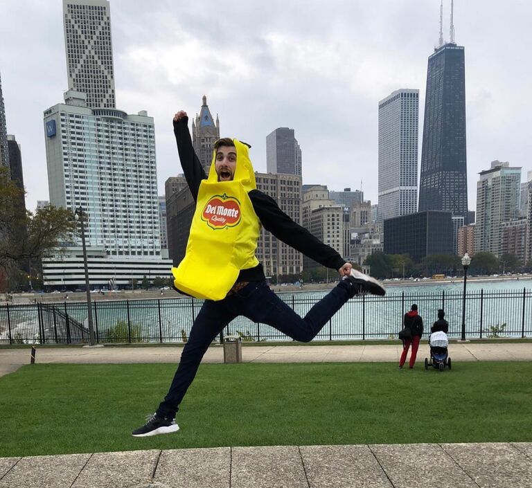 We're the same thing for Halloween! Banana's Unite! 