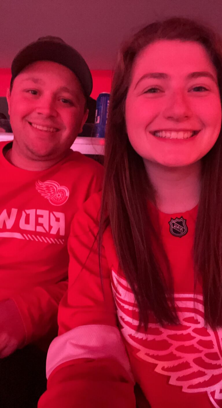First Red Wings Game together and the day Tommy asked Megan to be his girlfriend