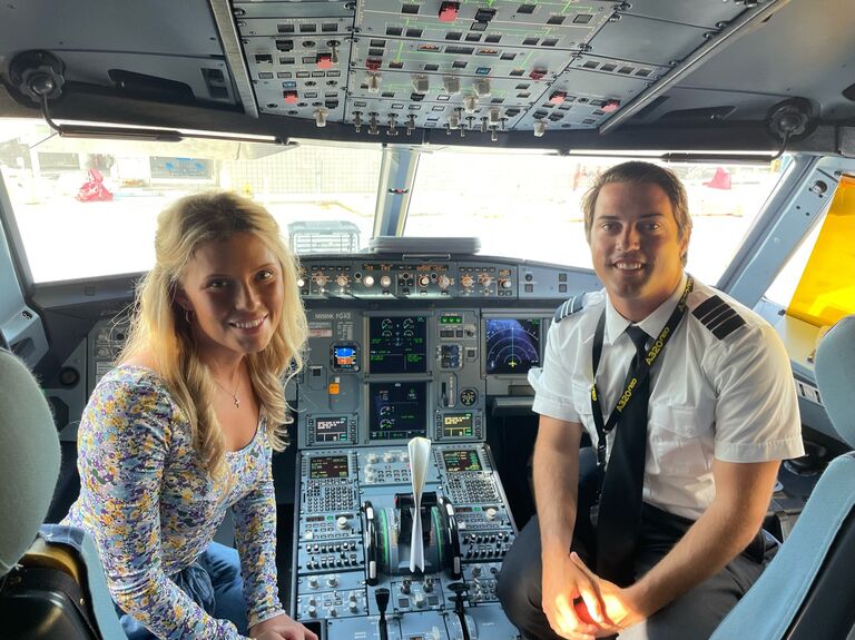 I took my first trip where Brandon was driving the plane! FLL --> TPA (could not trust him too far) 