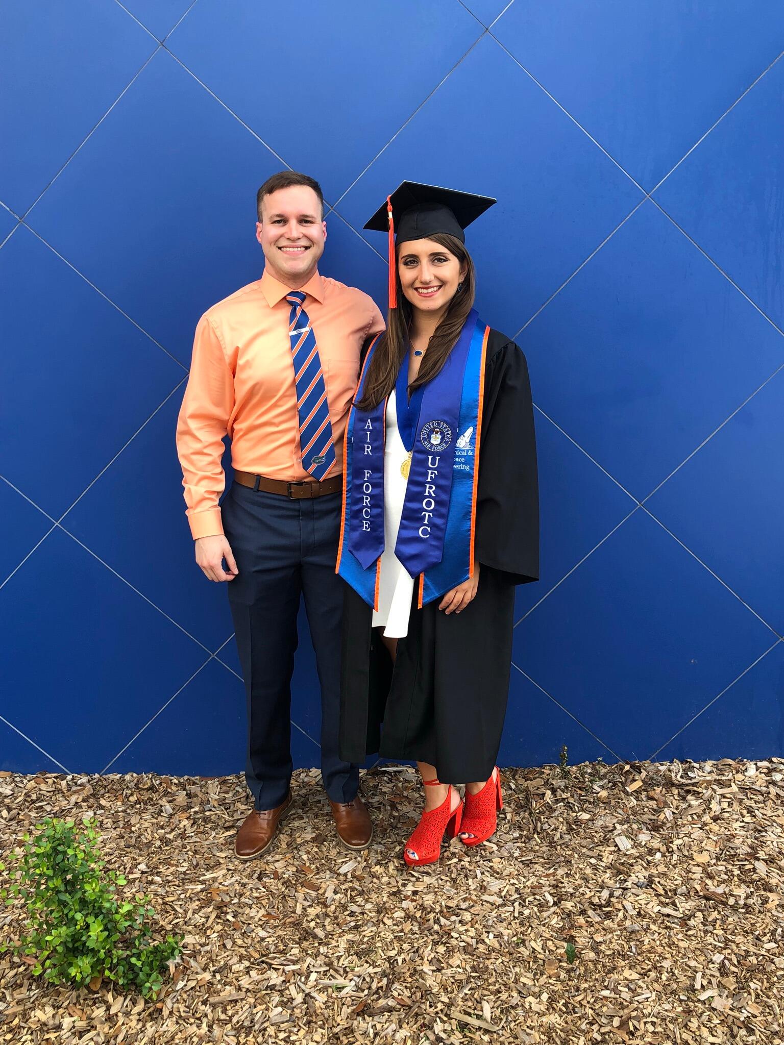 Marisa's college graduation. Nick got the coordinated shirt and tie just for the day!